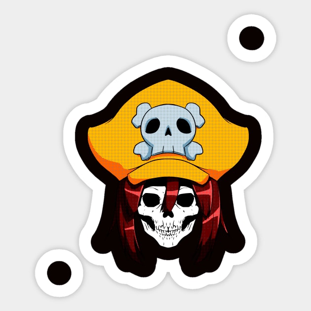 Jellyfish Pirates Sticker by CoinboxTees
